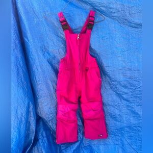 Lands’ End The Squall Snow Pants Bib Overalls Size 4 Toddler Kids